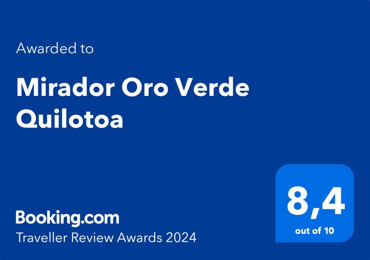 Mirador Oro Verde Quilotoa Zumbagua Esterno foto